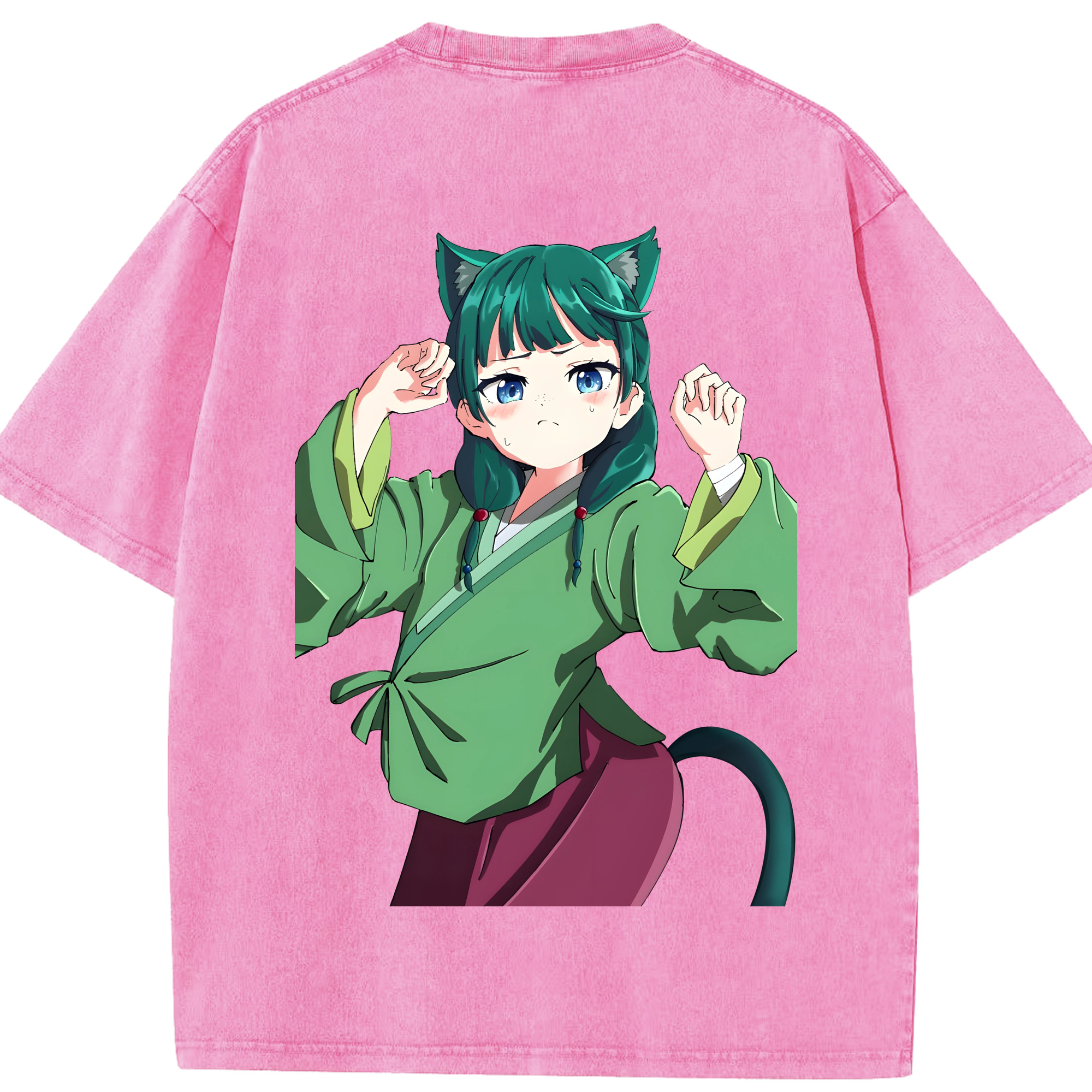 （画像用） 薬屋のひとりごと The Apothecary Diaries 綿100% ヴィンテージ風 半袖Tシャツ（背面プリント）